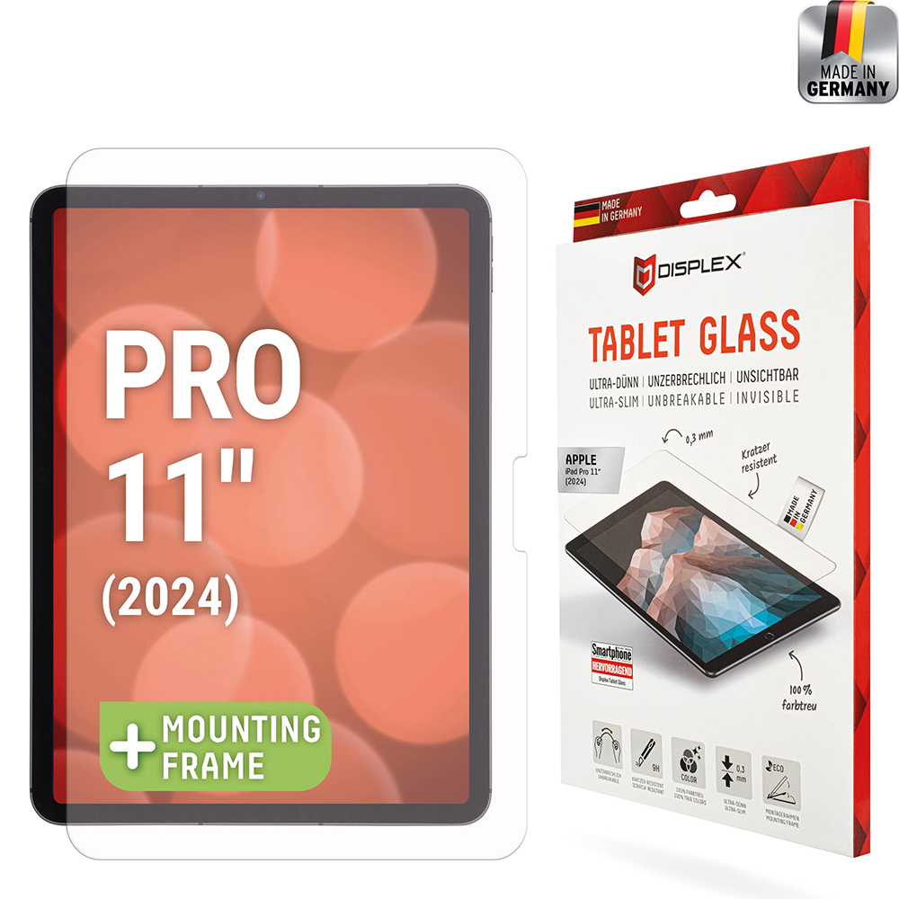 Капак за iPad Pro 11 (2024) / iPad Pro 11 (2025) - Displex Tablet FlexiGlass - Прозрачен