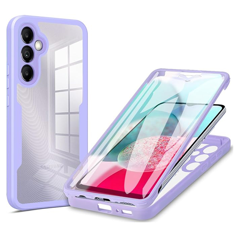 Калъф за Samsung Galaxy Galaxy A14 4G / A14 5G + капак - Techsuit ColorVerse 360 Series - Лилав