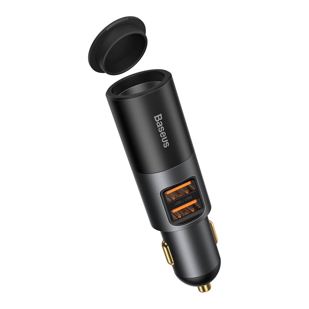Зарядно за кола 2xUSB, QC3.0, 120W - Baseus Share Together (CCBT-D0G/C00034800817-Z1) - сиво