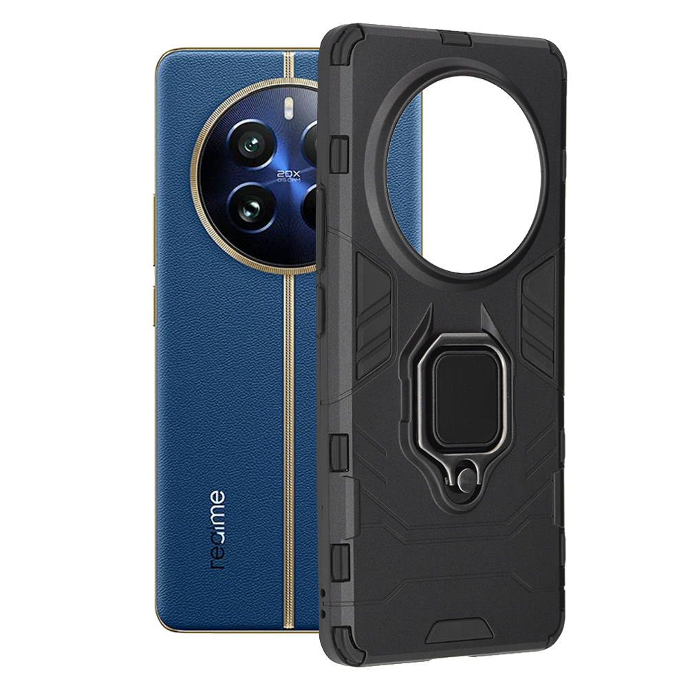 Калъф за Realme 12 Pro / 12 Pro+ - Techsuit Silicone Shield - Черен