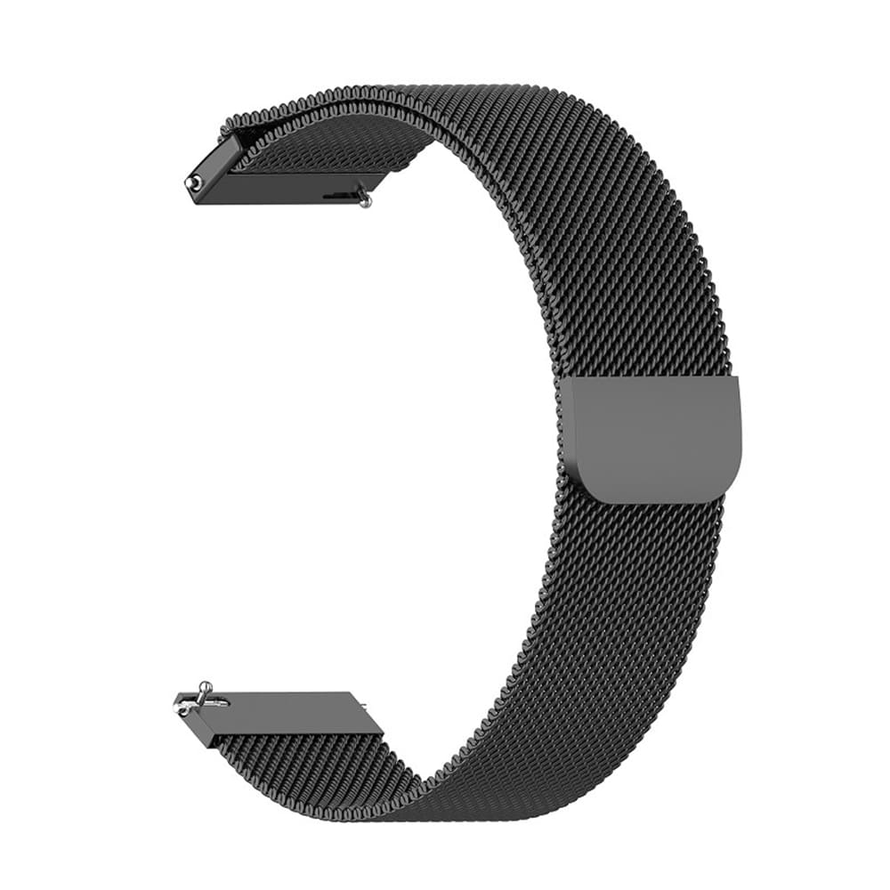 Каишка за часовник за Samsung Galaxy Watch 4/5/Active 2, Huawei Watch GT 3 (42 мм)/GT 3 Pro (43 мм) - Techsuit Каишка за часовник 20 мм (W009) - Черен