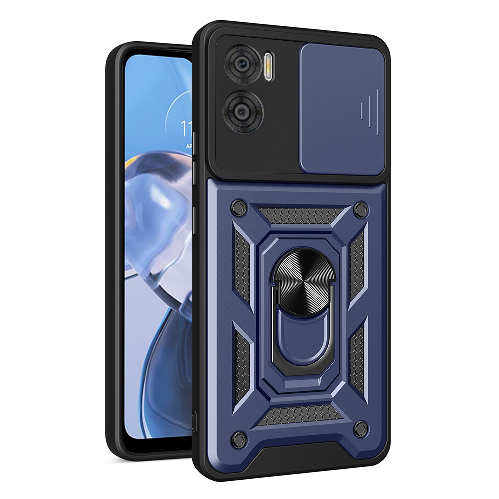 Калъф за Motorola Moto E22 / Moto E22i - Techsuit CamShield Series - Син
