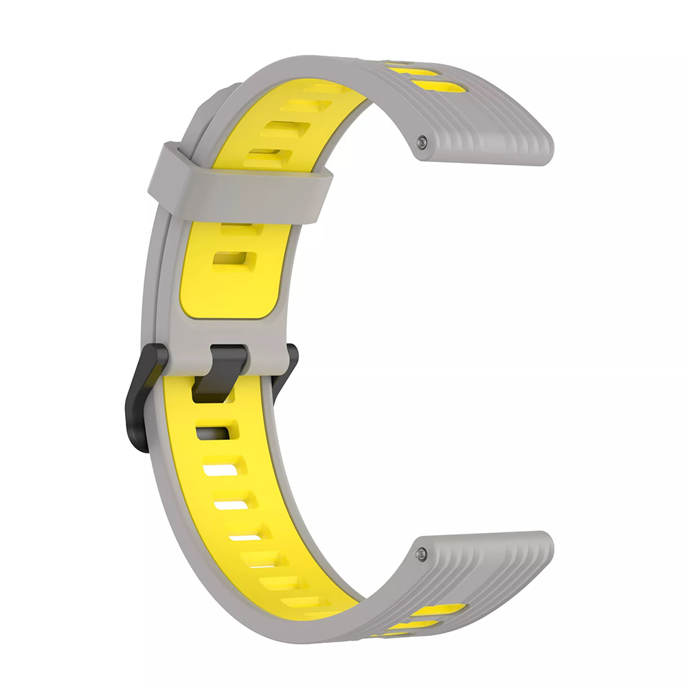 Каишка за Samsung Galaxy Watch 4/5/Active 2, Huawei Watch GT 3 (42mm)/GT 3 Pro (43mm) - Techsuit Watchband 20mm (W002) - Сив