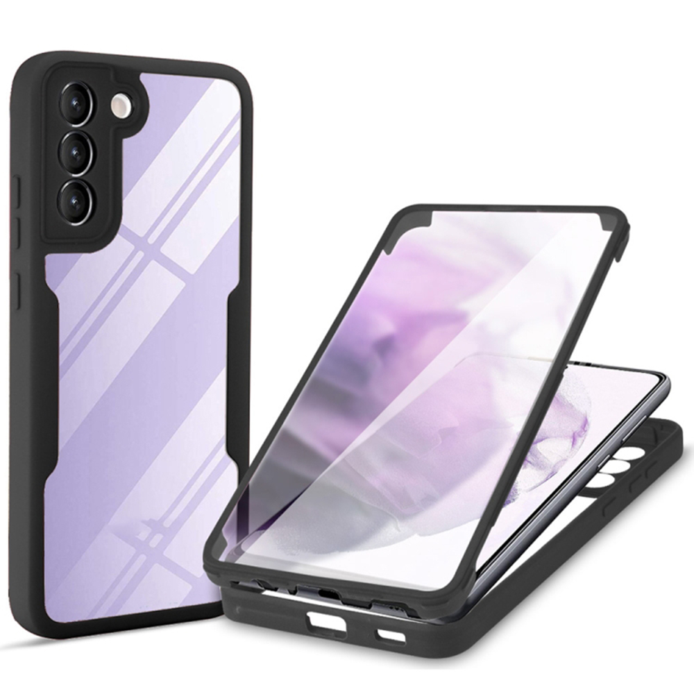 Калъф за Samsung Galaxy Galaxy S21 FE 5G + Cover - Techsuit ColorVerse 360 Series - Черен