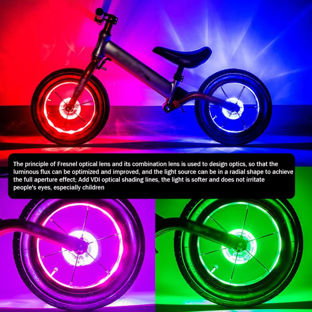 Lumini pentru spite bicicletă - vizibilitate nocturnă