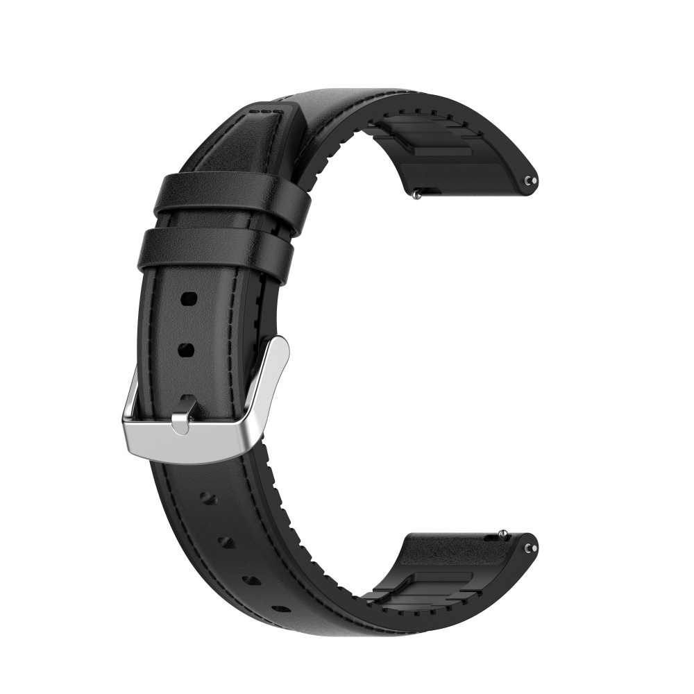 Каишка за часовник за Samsung Galaxy Watch (46 мм) / Gear S3, Huawei Watch GT GT / GT 2 / GT 2e / GT 2 Pro / GT 3 (46 мм) - Techsuit Каишка за часовник 22 мм (W007) - Черен