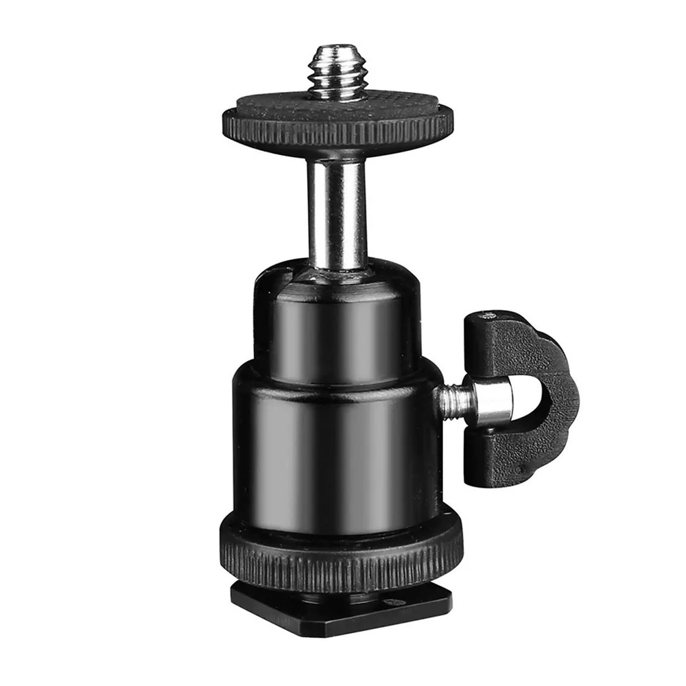Адаптер Cold Shoe към 1/4 GoPro - Techsuit Action Camera (BH-2) - Черен
