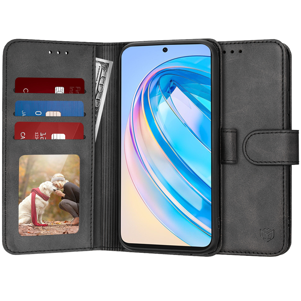 Калъф за Honor X8a - Techsuit Diary Book - Черен