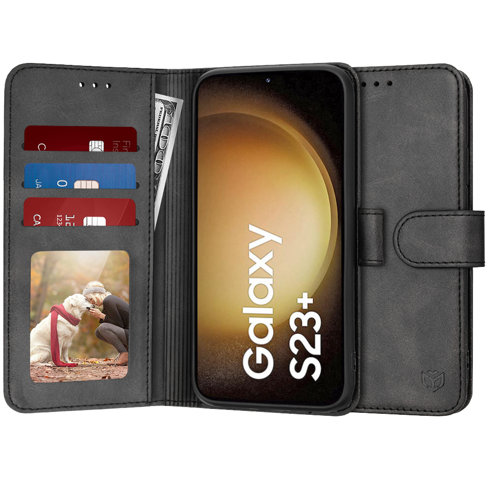 Калъф за Samsung Galaxy S23 Plus - Techsuit Diary Book - Черен