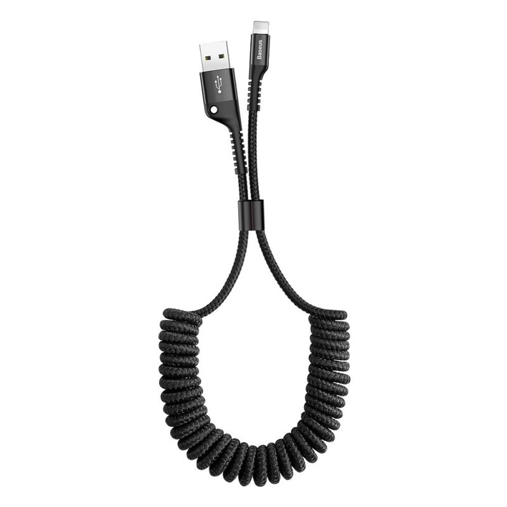 Кабел за данни USB към Lightning 2A, 1m - Baseus Fish-Eye (CALSR-01) - Черен