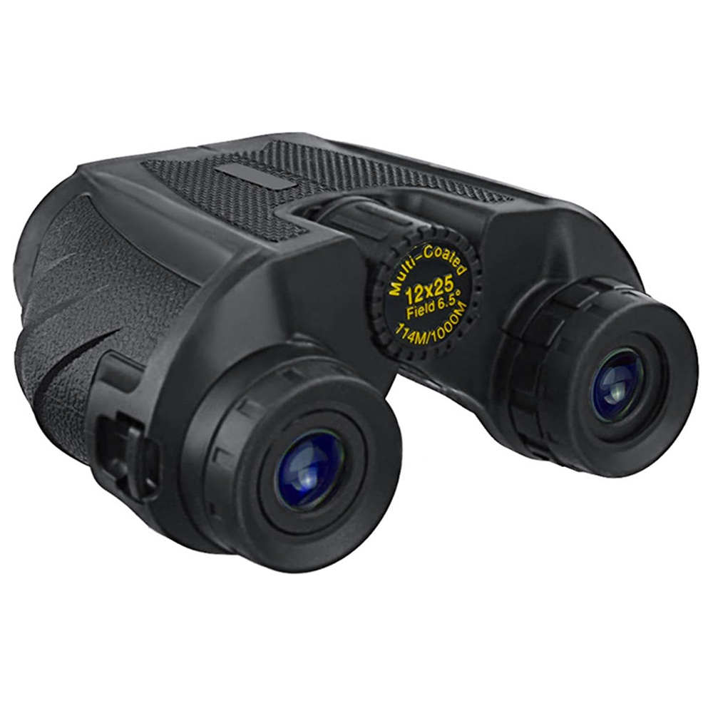 Компактен бинокъл 12x25 - Techsuit (BN1) - Черен