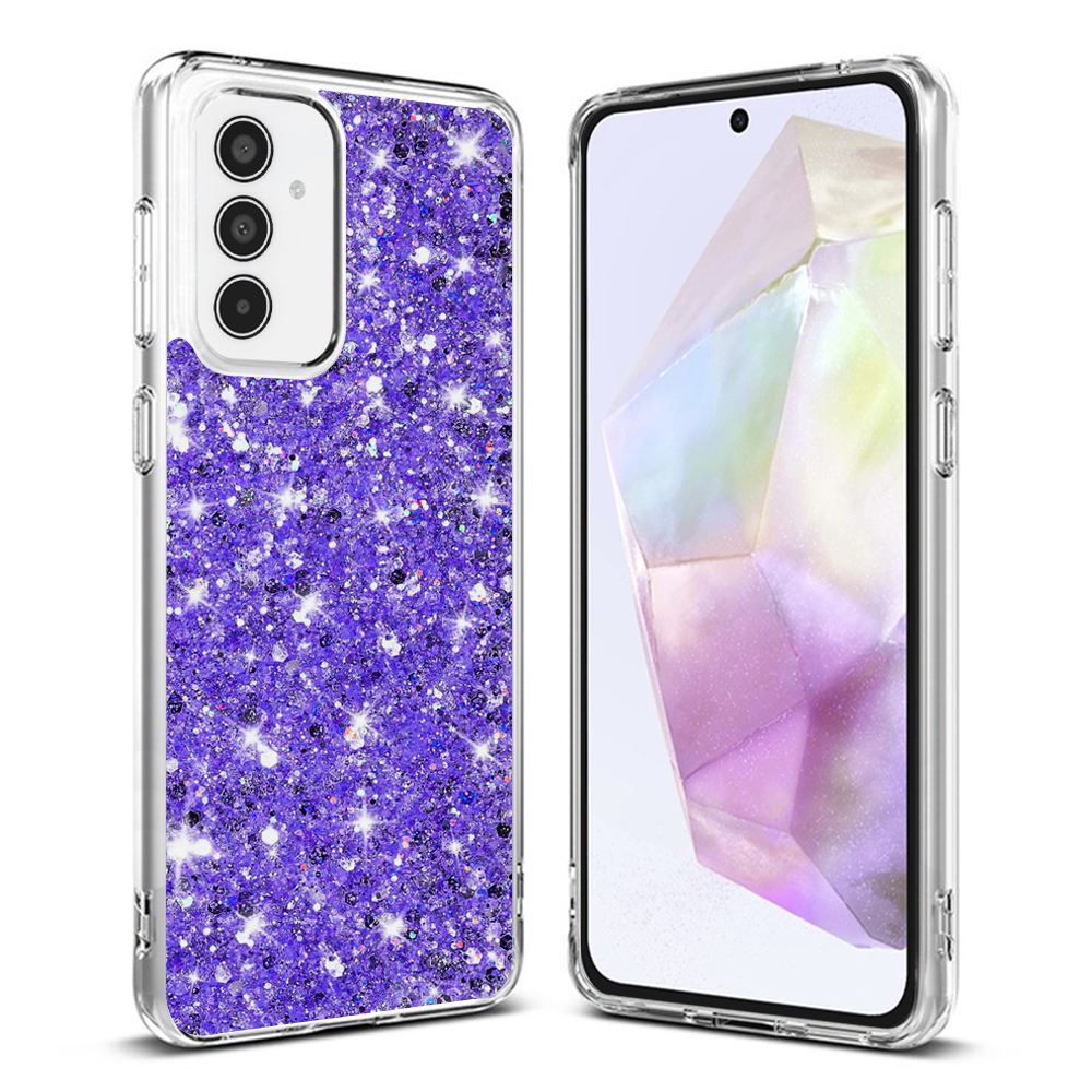 Калъф за Samsung Galaxy A35 5G - Techsuit Sparkly Glitter - Лилав