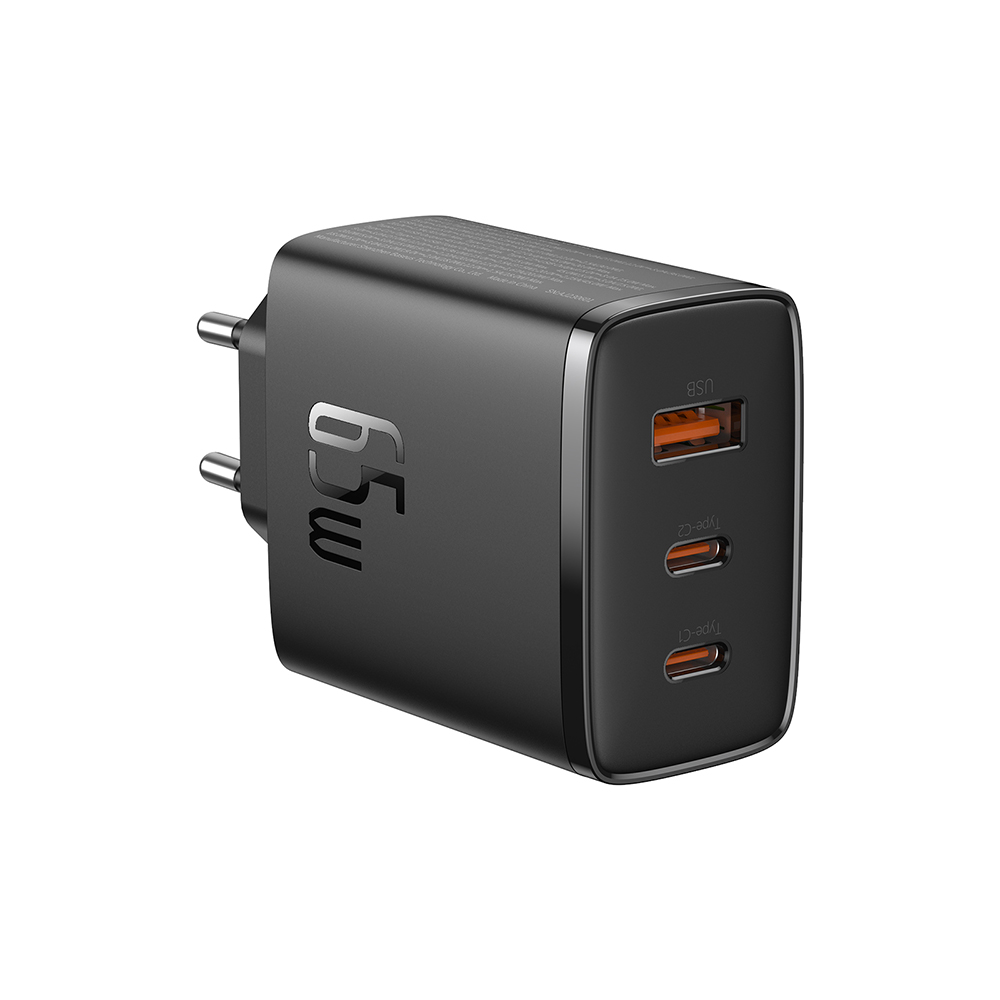 USB Rapid Charger, Type-C, 65W - Baseus Cube Pro (P1015230101113-00) - Черен