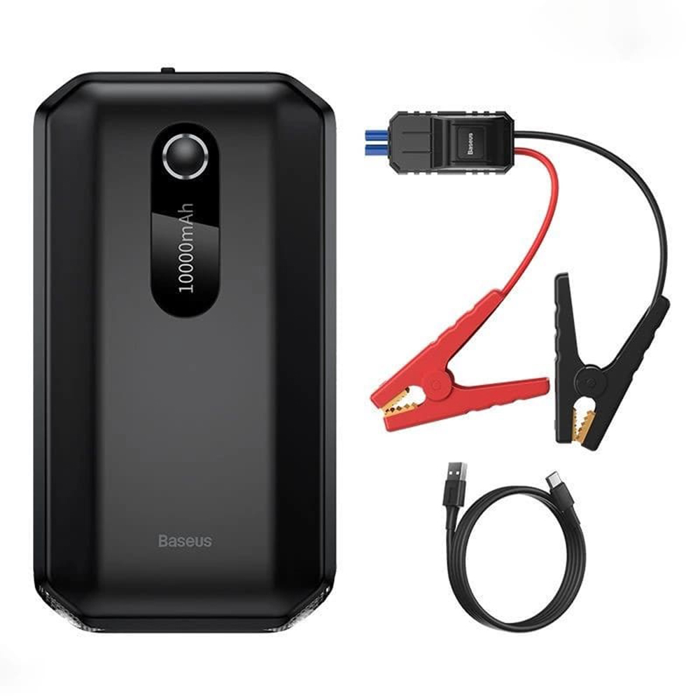 Auto Starter 2in1, 10000mAh, 1000A - Baseus Super Energy Air (C00245501113-00) - Cluster Черен