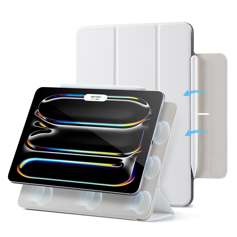 Калъф за iPad Pro 13 (2024) / iPad Pro 13 (2025) - ESR Rebound Magnetic - Бял