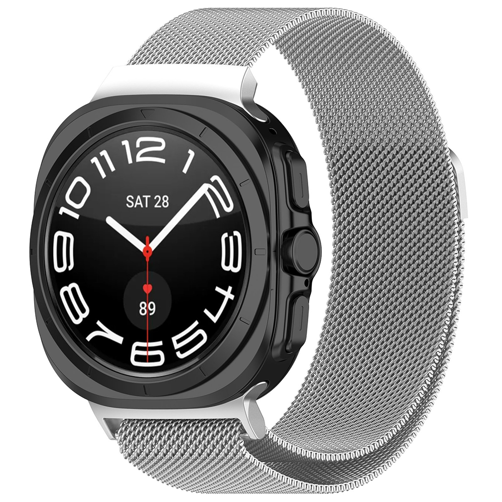 Каишка за Samsung Galaxy Watch Ultra 47mm / Watch Ultra 2 - Techsuit Watchband 35mm (W009) - Сребрист