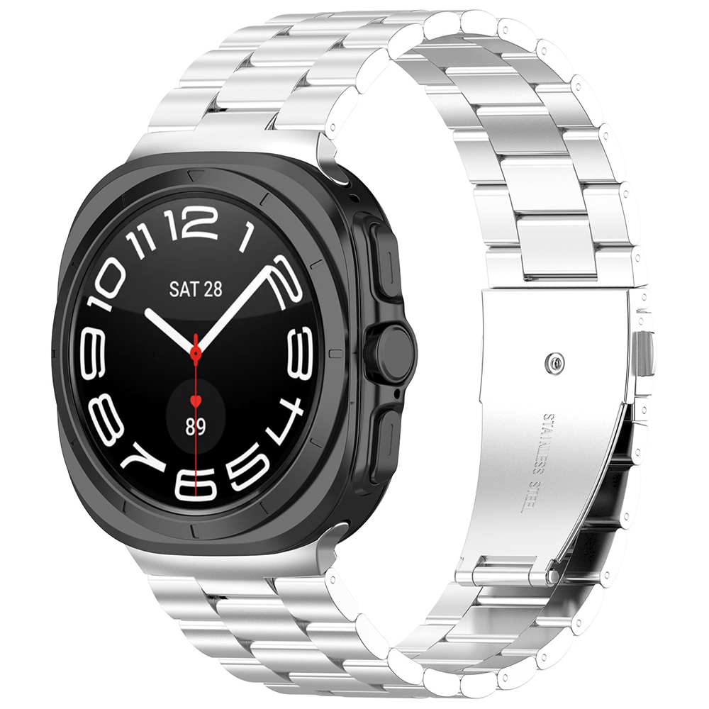 Каишка за часовник за Samsung Galaxy Watch Ultra 47mm / Watch Ultra 2 - Techsuit Каишка за часовник 35mm (W010) - Сребрист