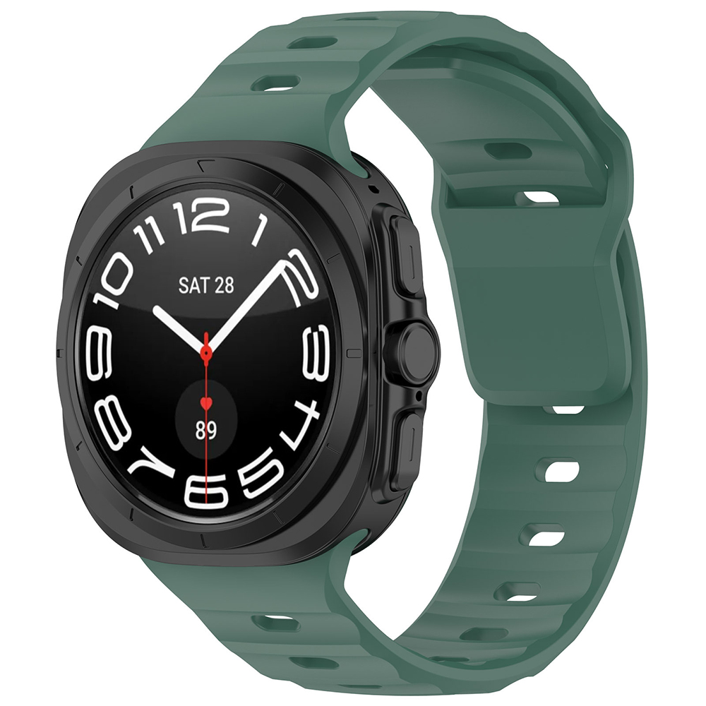 Каишка за Samsung Galaxy Watch Ultra 47mm / Watch Ultra 2 - Techsuit Watchband (W055) - Тъмнозелен