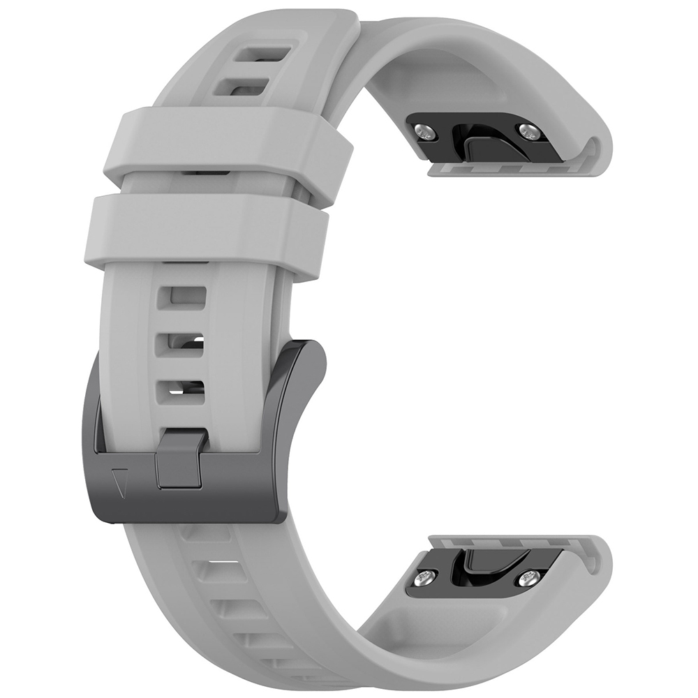 Каишка за Garmin Fenix 5/5 Plus 6/6 Pro/7/Forerunner 945/955/970/Approach S60/S62 - Techsuit Каишка за часовник QuickFit 22mm (W060) - Сив