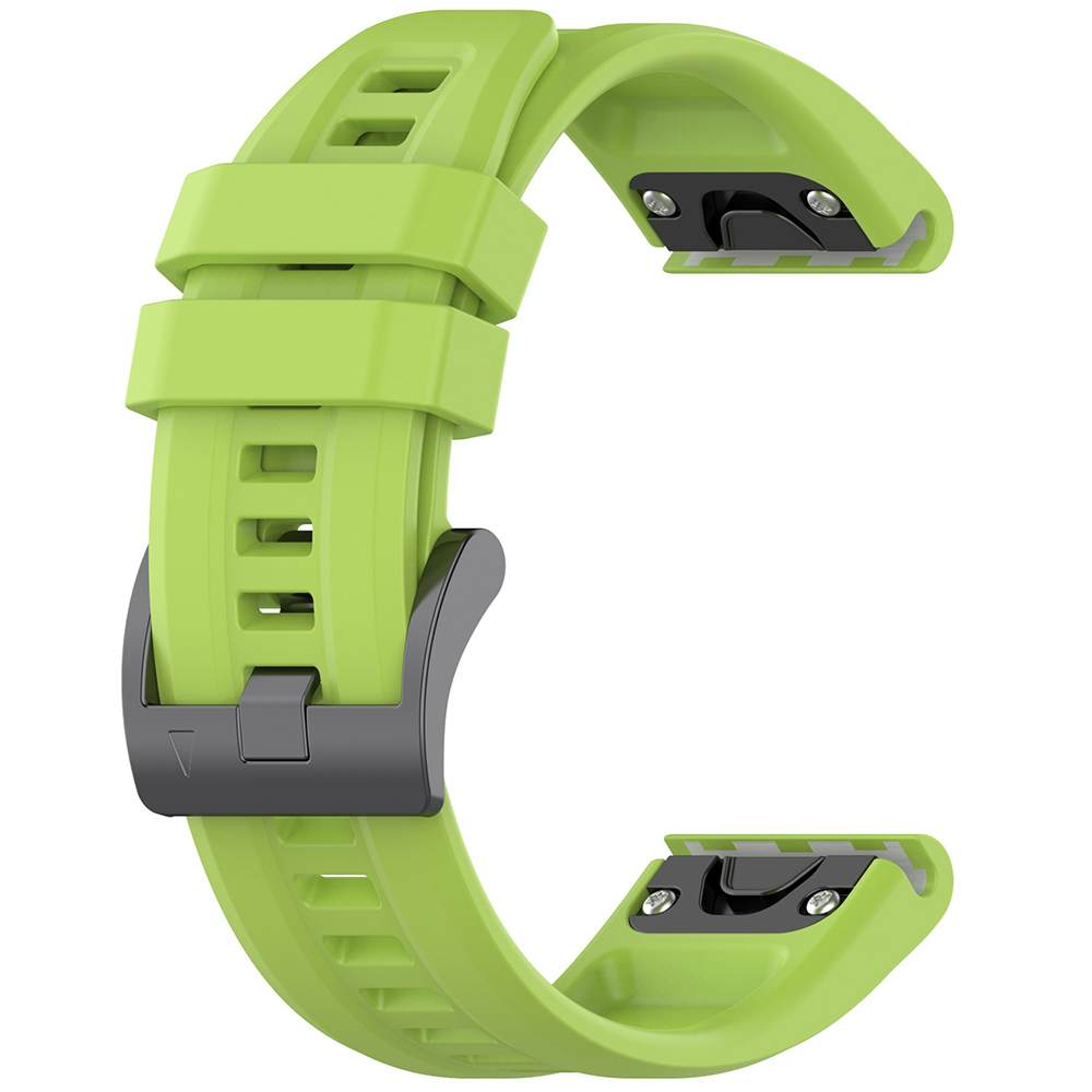 Каишка за Garmin Fenix 3/3 HR/5X/5X Plus/6X/6X Pro/7X/7X/7X Pro Solar - Techsuit Каишка за часовник QuickFit 26 мм (W060) - Светлозелен