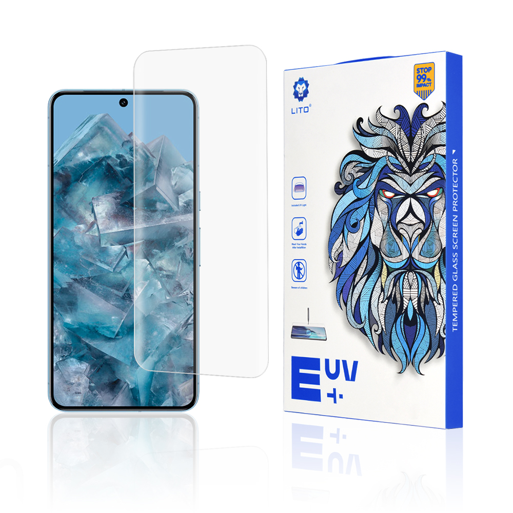 Фолио за Google Pixel 8 Pro - Lito 3D UV Glass - Прозрачно
