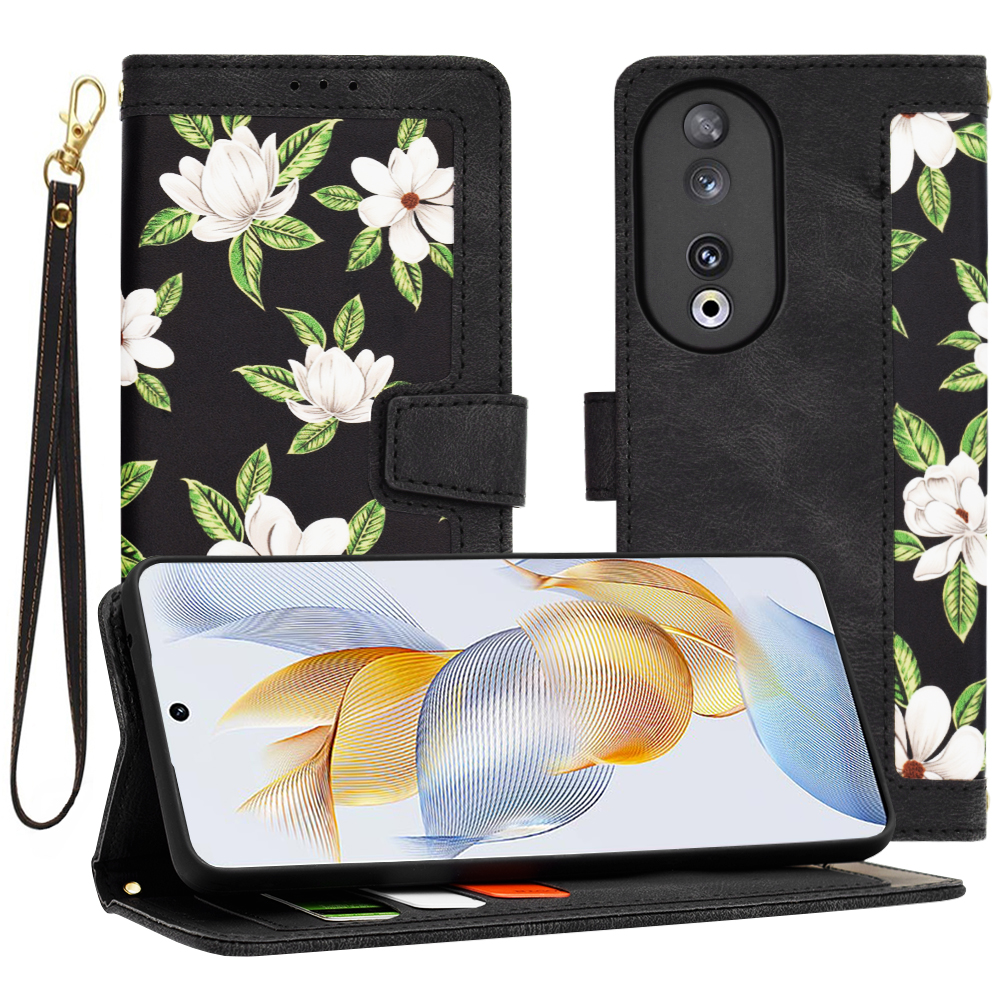 Корица за Honor 90 - Techsuit FlipCraft - Flowers of the Dawn