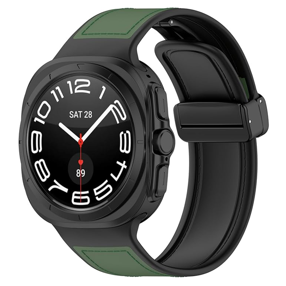 Каишка за Samsung Galaxy Watch Ultra 47mm / Watch Ultra 2 - Techsuit Watchband (W056) - Зелен