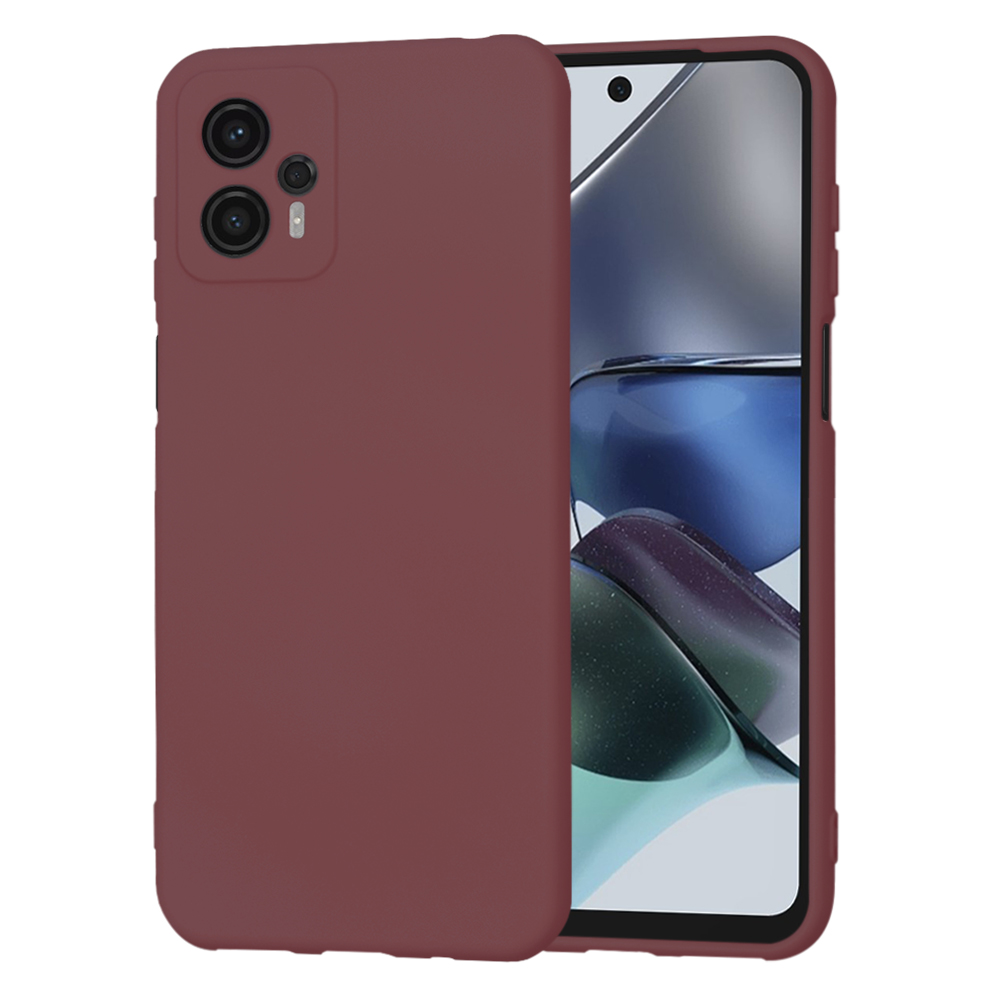 Калъф за Motorola Moto G23 - Techsuit SoftFlex - Plum Червен
