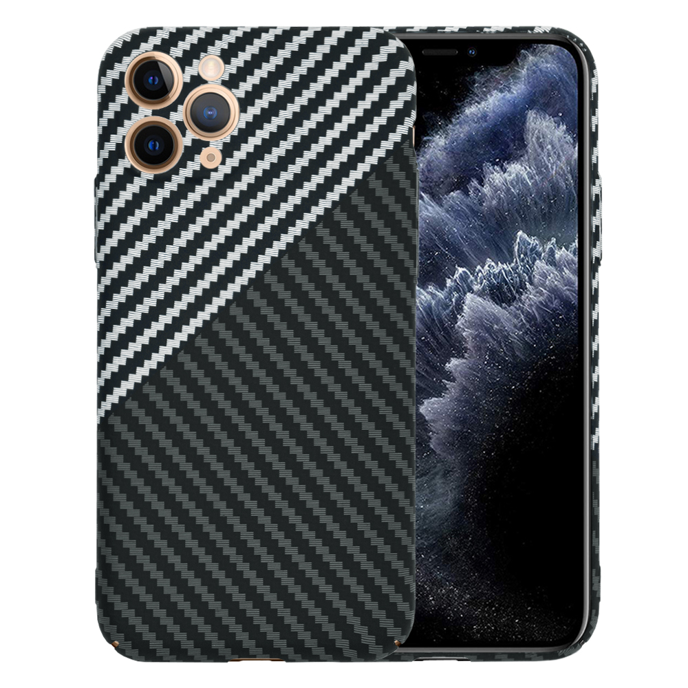 Калъф за iPhone 11 Pro - Techsuit Carbonite FiberShell - Stealth Сив