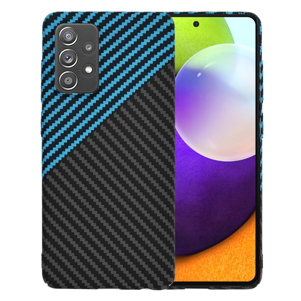 Калъф за Samsung Galaxy A52 4G / A52 5G / A52s 5G - Techsuit Carbonite FiberShell - Син Pulse