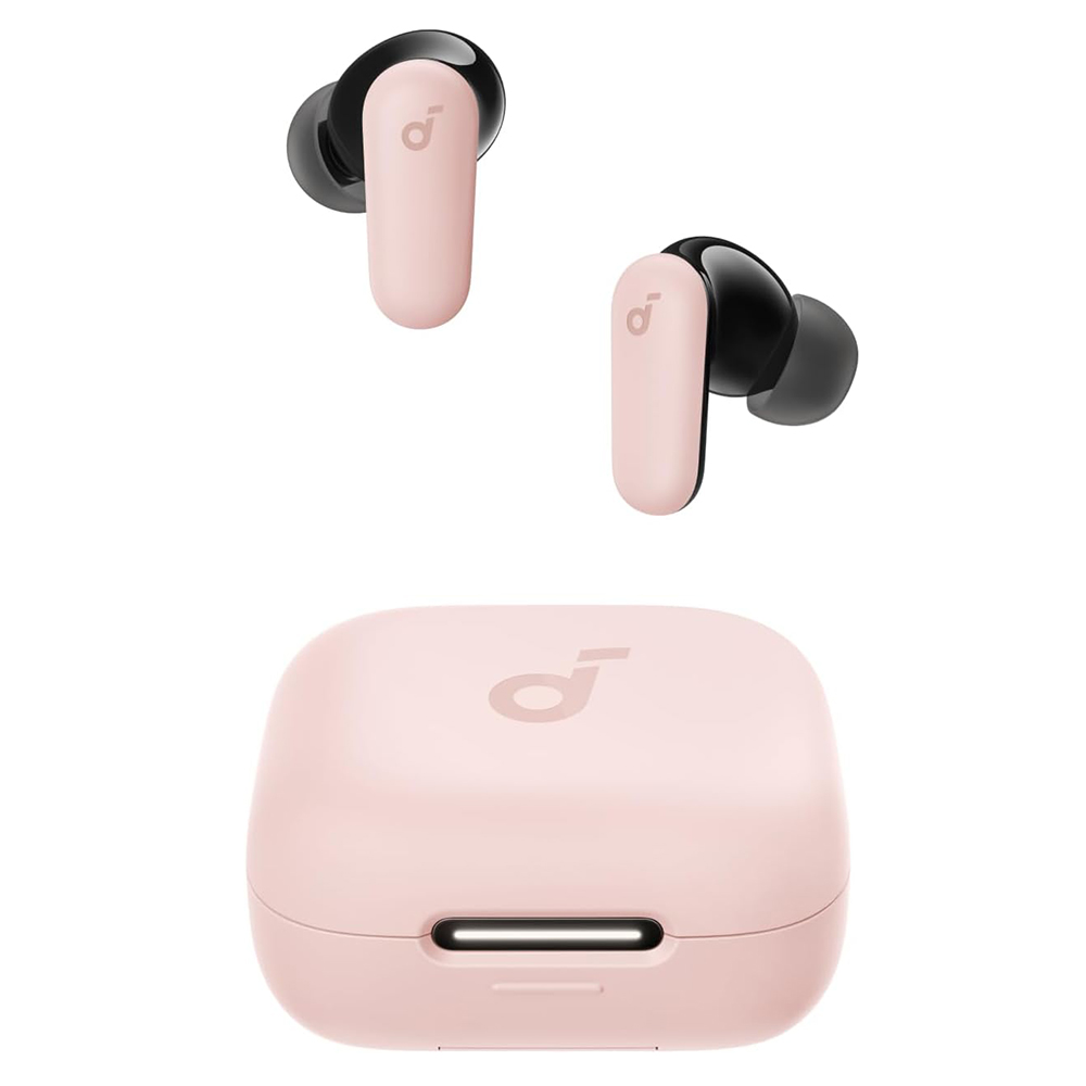 Bluetooth слушалка TWS, шумопотискане, сензорно управление, IP54 - Anker SoundCore P30i (A3959351) - розово