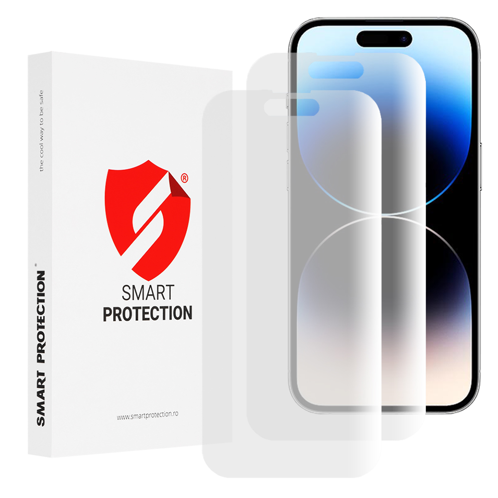 [2x Опаковка] iPhone 14 Pro Premium Подвижен Премиум Премиум Поправящ се капак - Smart Protection Classic - Прозрачен
