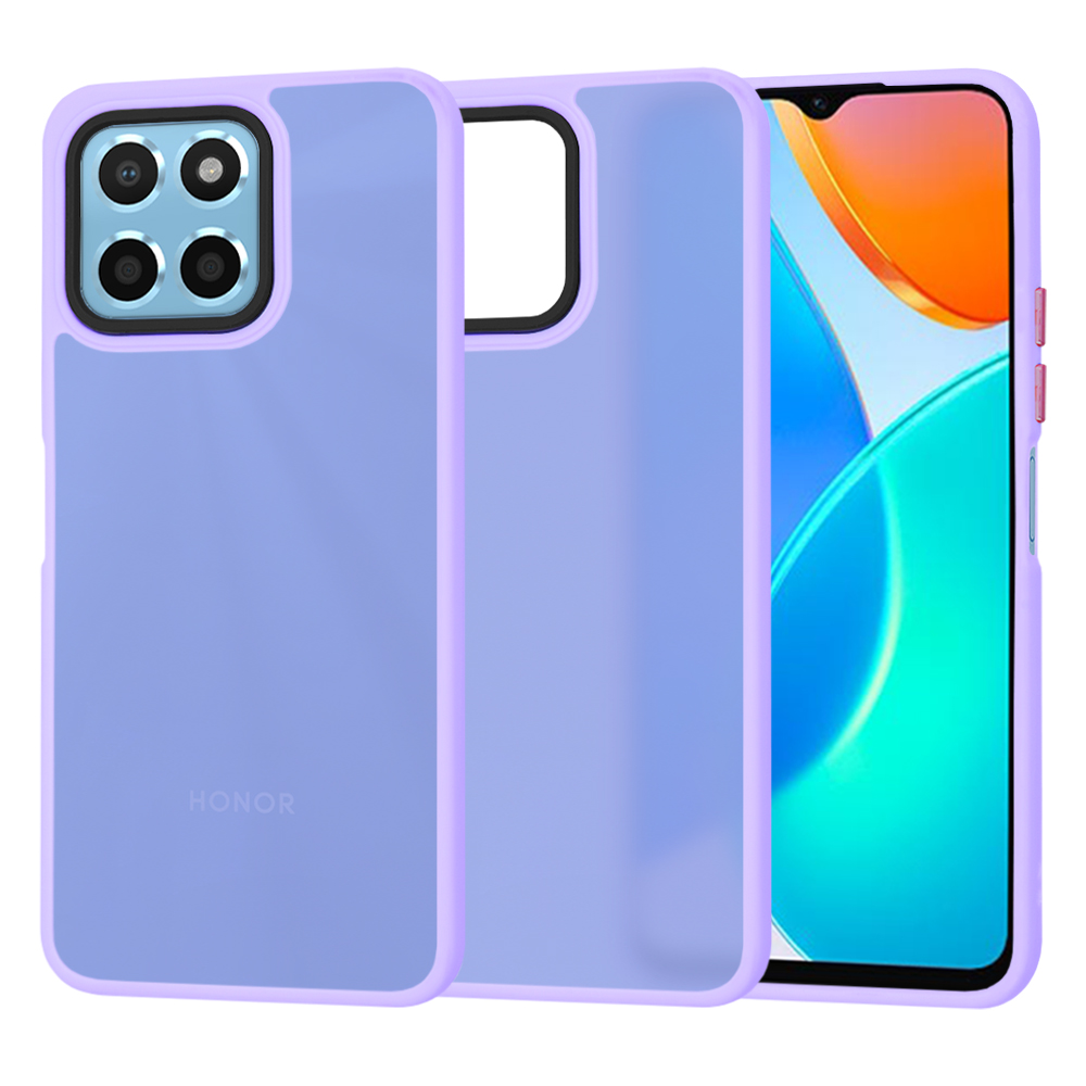 Калъф за Honor X6 / X8 5G / 70 Lite - Techsuit HaloFrost Series - Светло лилав