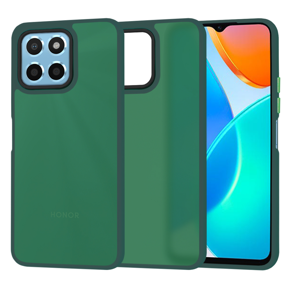 Калъф за Honor X6 / X8 5G / 70 Lite - Techsuit HaloFrost Series - Midnight Зелен