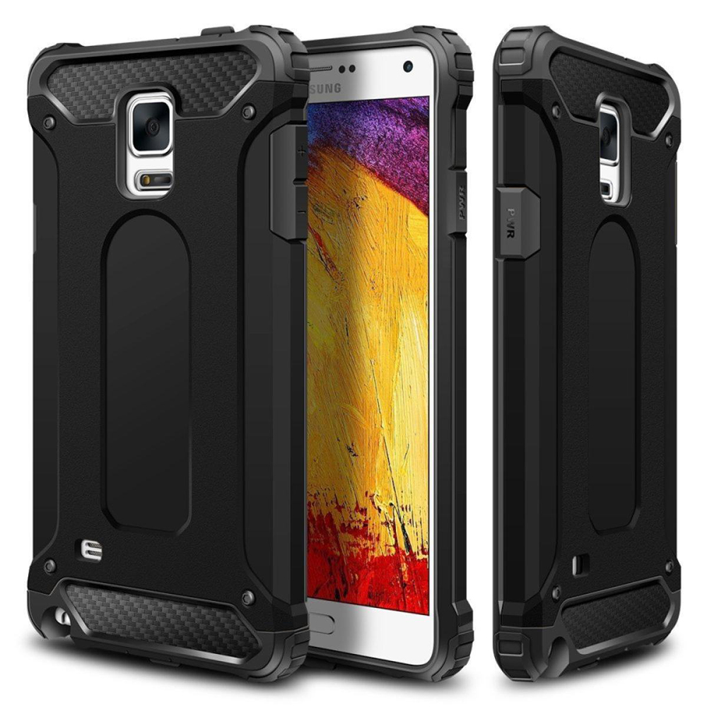 Калъф за Samsung Galaxy Note 4 N910 - Techsuit Hybrid Armor - Черен