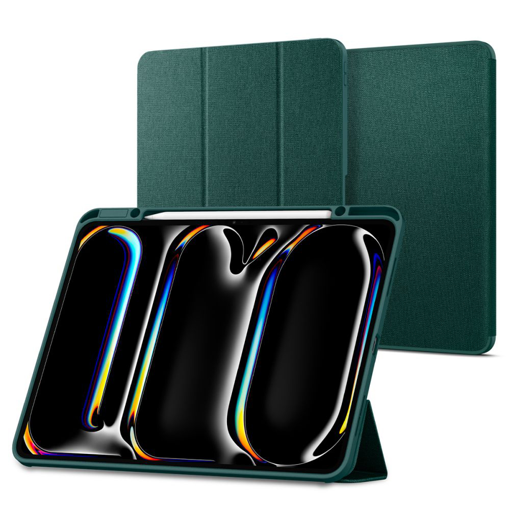 Калъф за iPad Pro 13 (2024) / iPad Pro 13 (2025) - Spigen Urban Fit (ACS07763) - Midnight Зелен