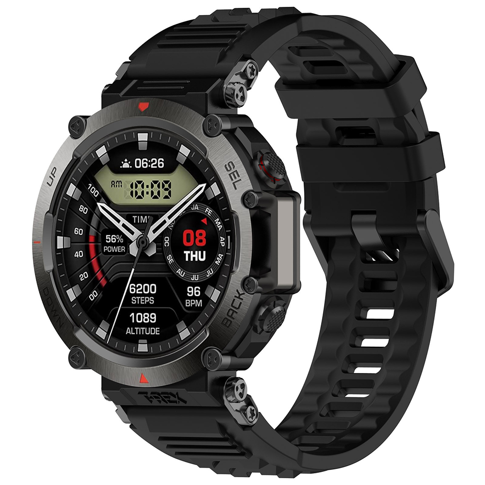Каишка за Amazfit T-Rex Ultra - Techsuit Watchband (W067) - Черен