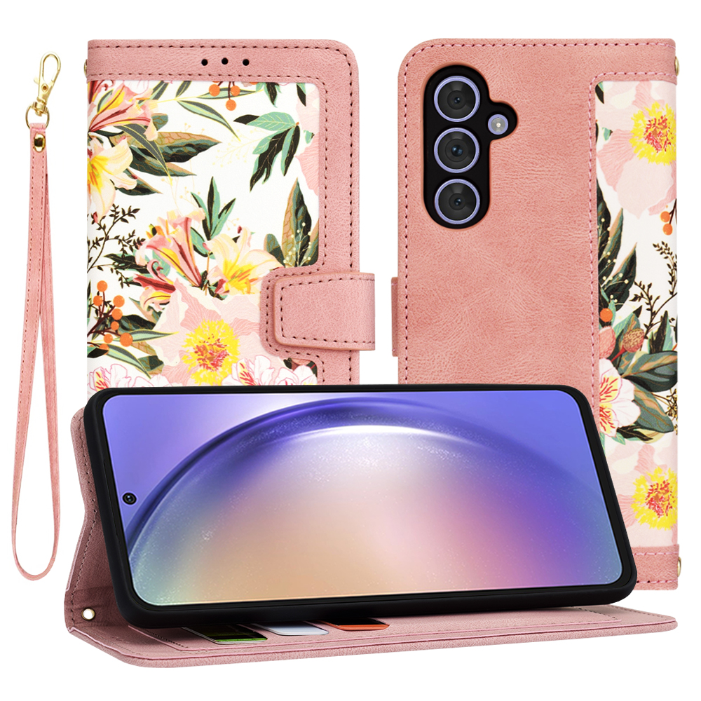 Калъф за Samsung Galaxy A54 - Techsuit FlipCraft - Sweetheart Розов