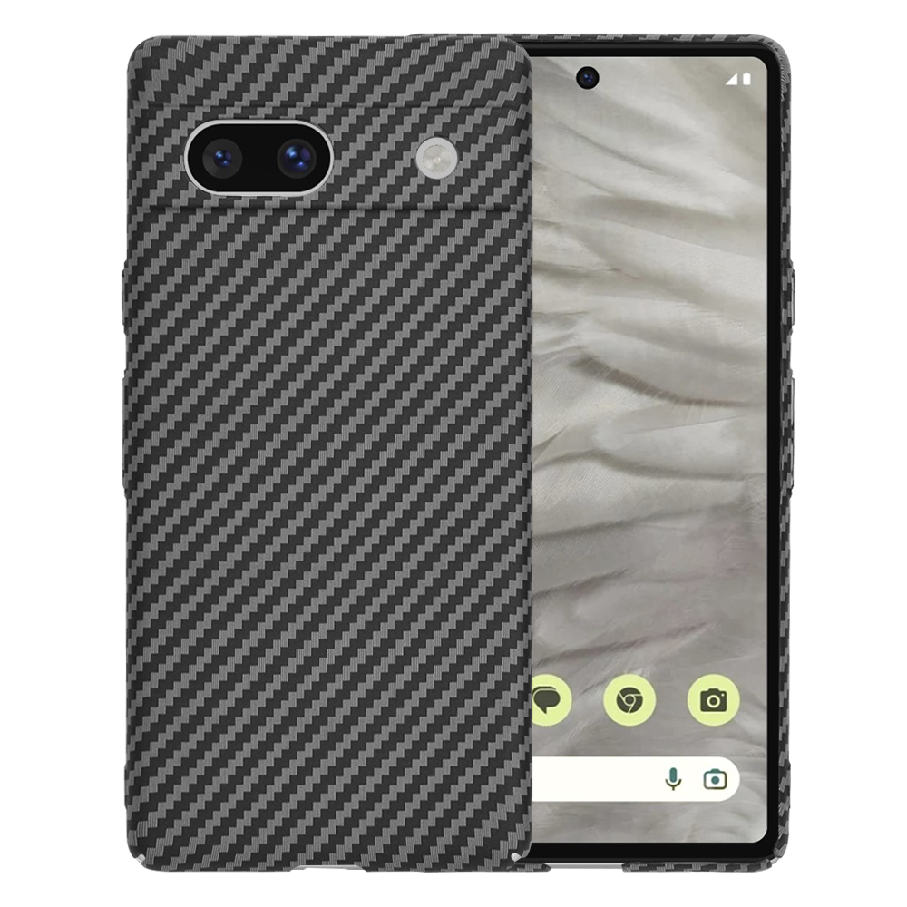 Калъф за Google Pixel 7a - Techsuit Carbonite FiberShell - Черен
