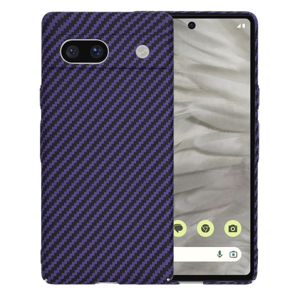 Калъф за Google Pixel 7a - Techsuit Carbonite FiberShell - Лилав