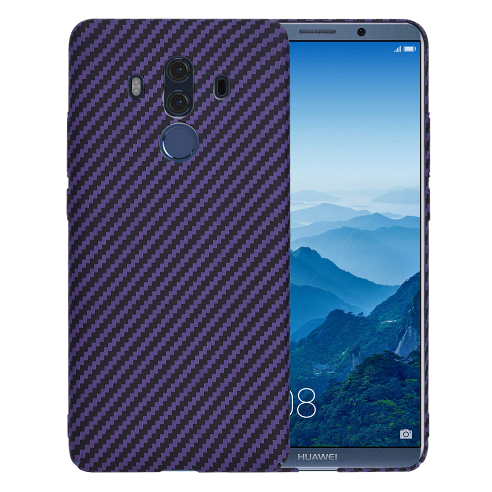 Калъф за Huawei Mate 10 Pro - Techsuit Carbonite FiberShell - Лилав