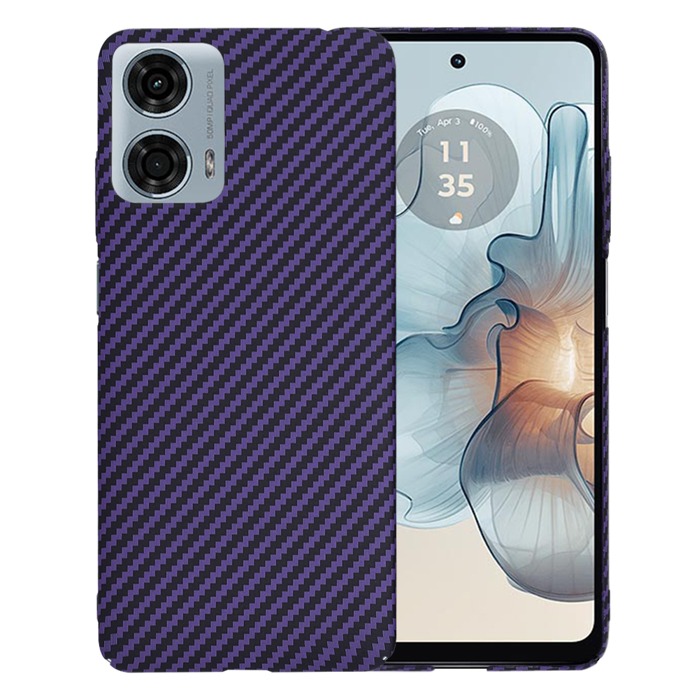 Калъф за Motorola Moto G24 Power - Techsuit Carbonite FiberShell - Лилав