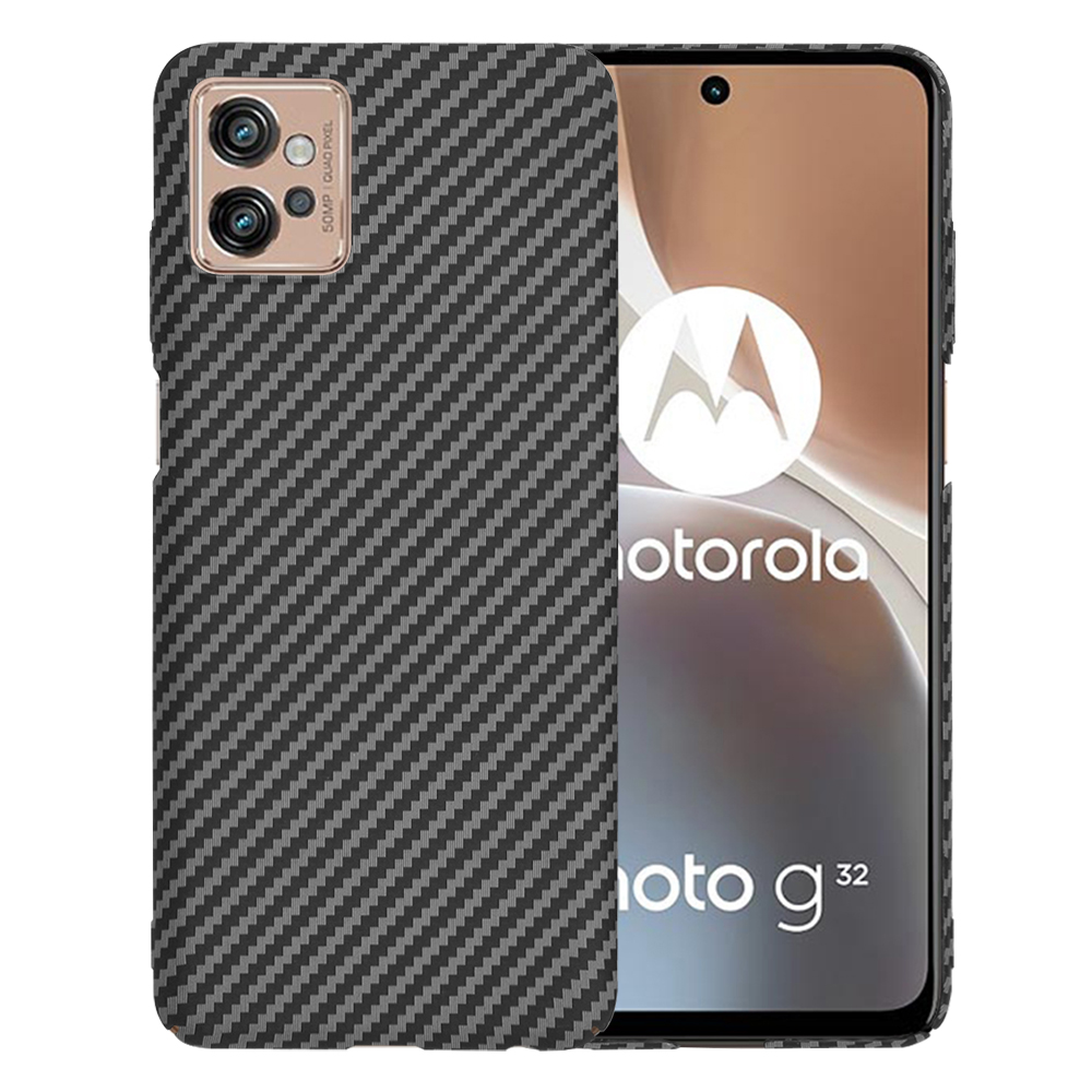 Калъф за Motorola Moto G32 - Techsuit Carbonite FiberShell - Черен