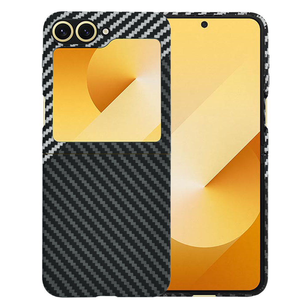 Калъф за Samsung Galaxy Z Flip6 / Flip7 FE - Techsuit Carbonite FiberShell - Stealth Сив