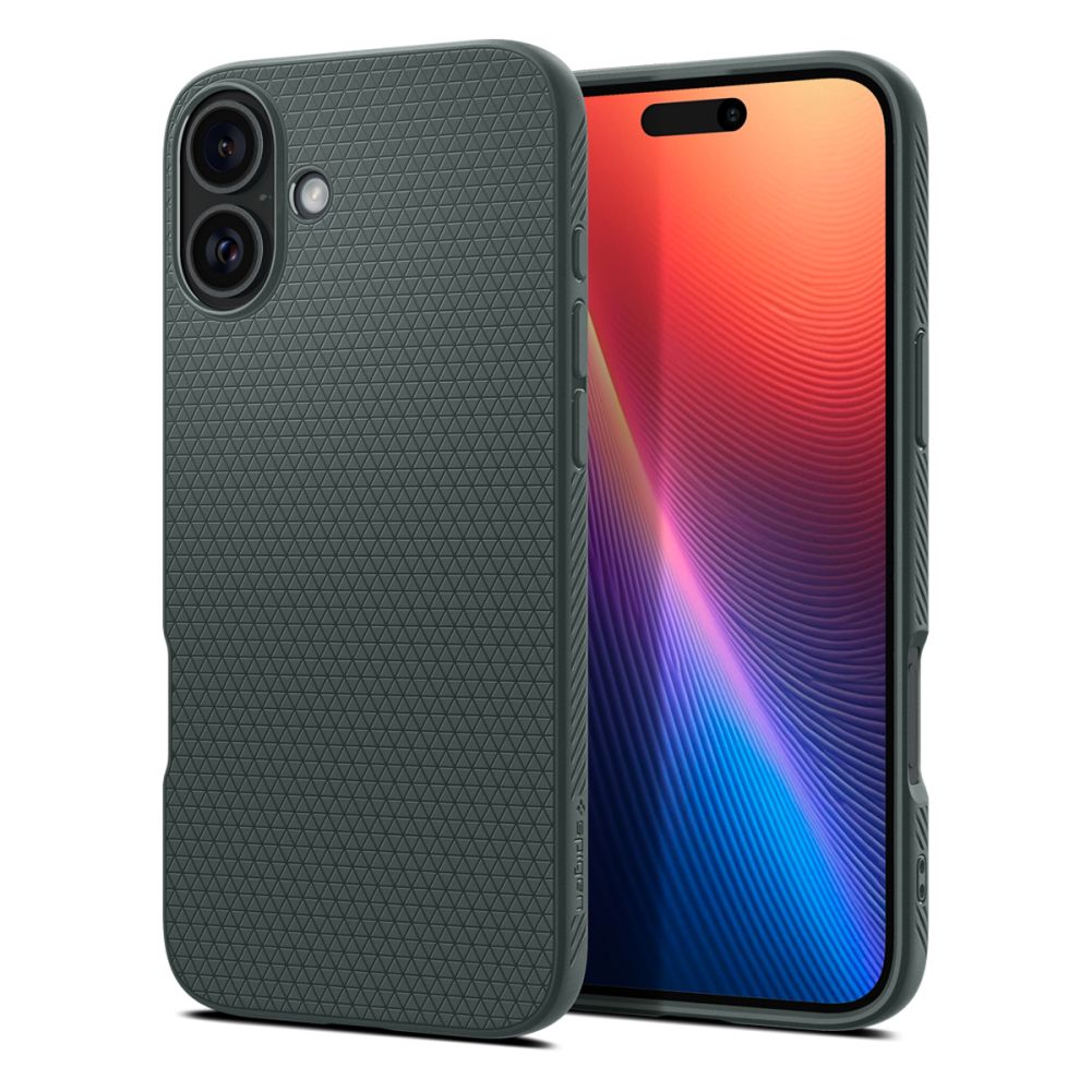 Калъф за iPhone 16 - Spigen Liquid Air (ACS08196) - Abyss Зелен