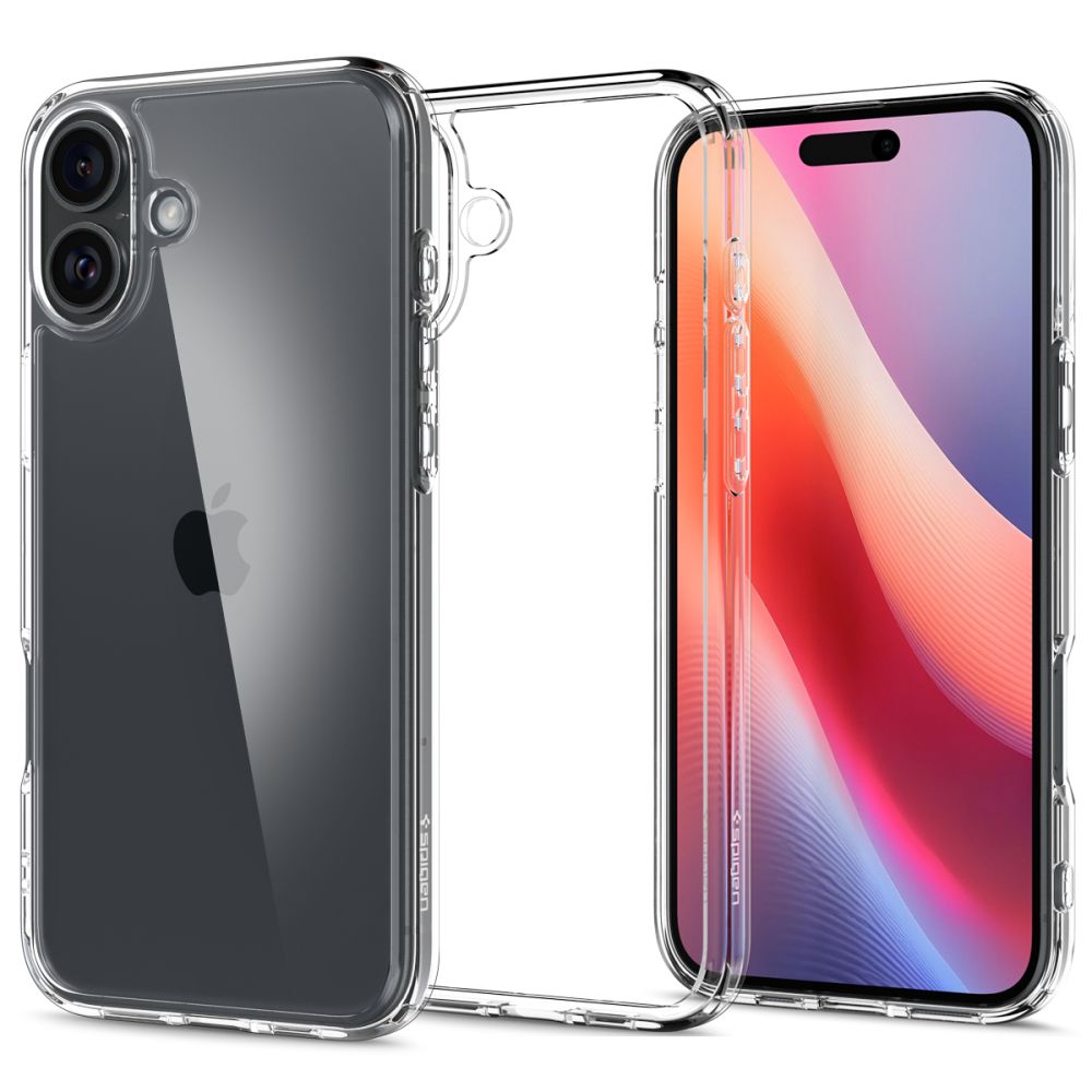 Калъф за iPhone 16 - Spigen Ultra Hybrid (ACS08197) - Прозрачен