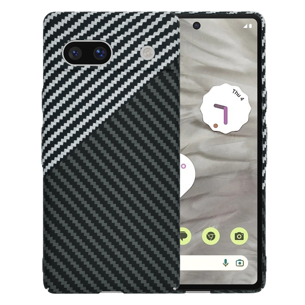 Калъф за Google Pixel 7a - Techsuit Carbonite FiberShell - Stealth Сив
