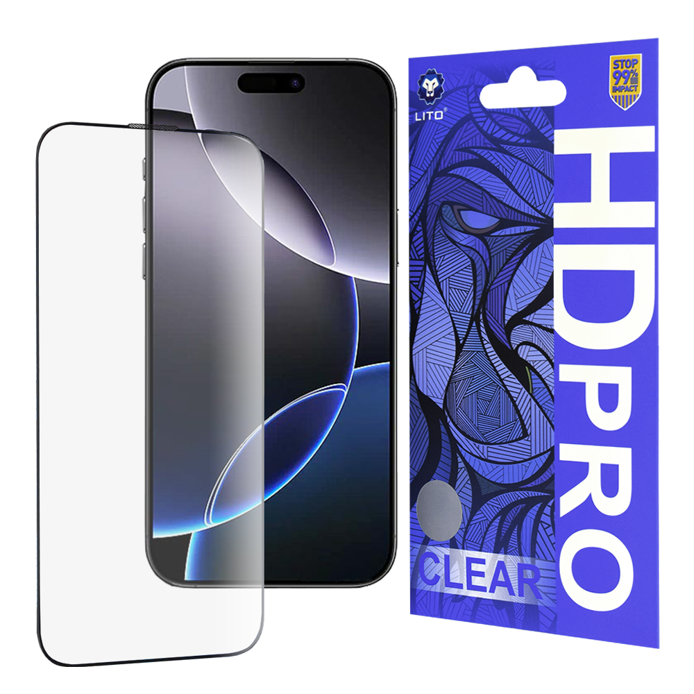 Калъф за iPhone 16 Pro Max - Lito HD Pro Прозрачен - Черен