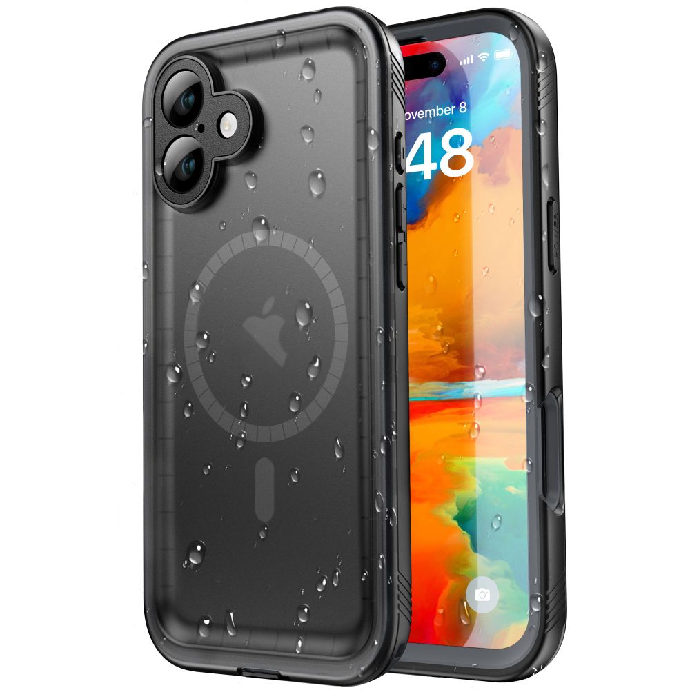 Калъф за iPhone 16 Plus - ShellBox Waterproof IP68 Case - Черен