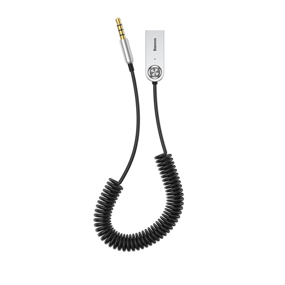 Bluetooth Aux жак адаптер - Baseus Wireless Audio BA01 (CABA01-01) - Черен